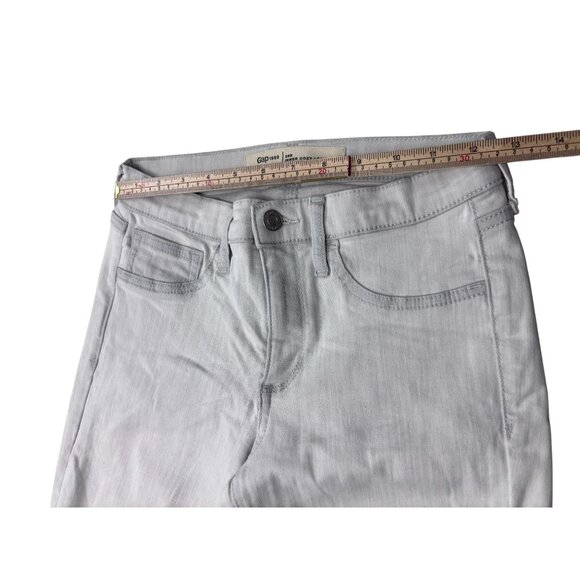 Gap 1969 Womens Inner Cozy Leggings Size 6 28R Light Gray Denim - Picture 8 of 12
